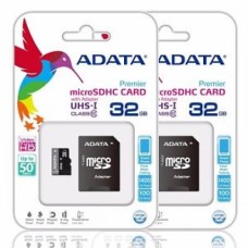 Adata 32GB MAdata 32GB Micro SD Class-10 (SDHC-UHX-I) Memory Card With Adaptericro SD Class-10 (SDHC-UHX-I) Memory Card With Adapter